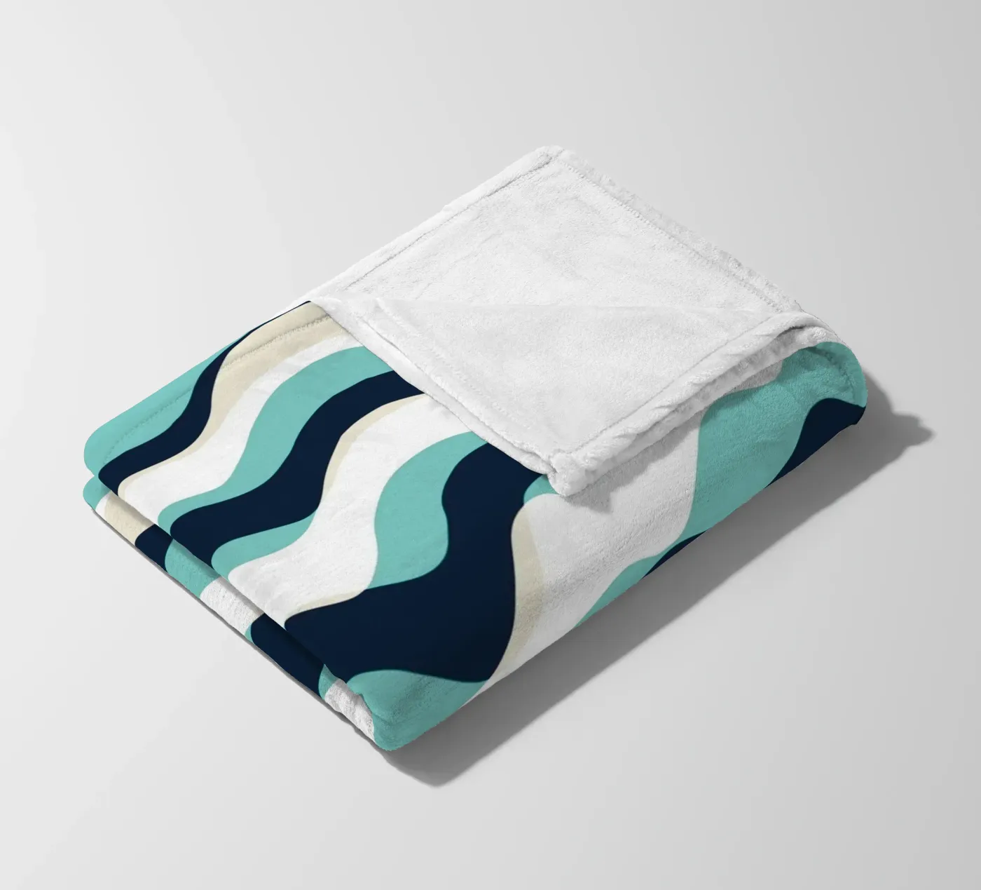 Waves pattern 10 plaid polaire de Little Dean