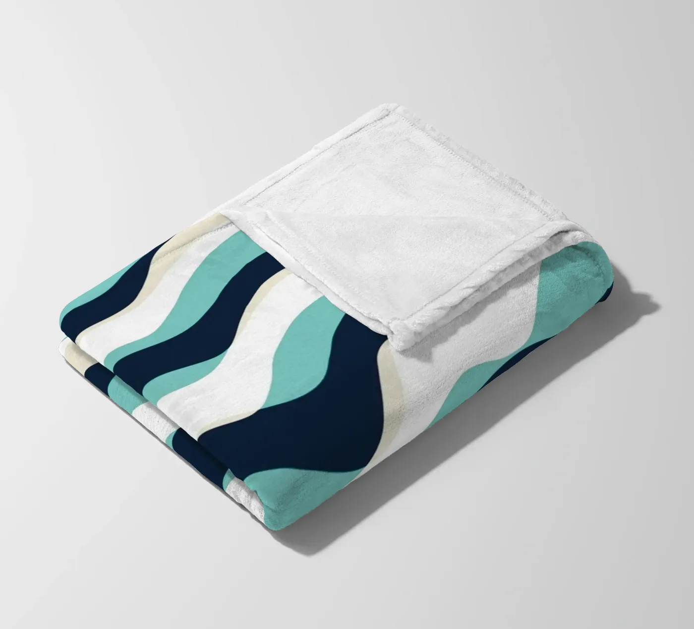 Waves pattern 10 plaid polaire de Little Dean