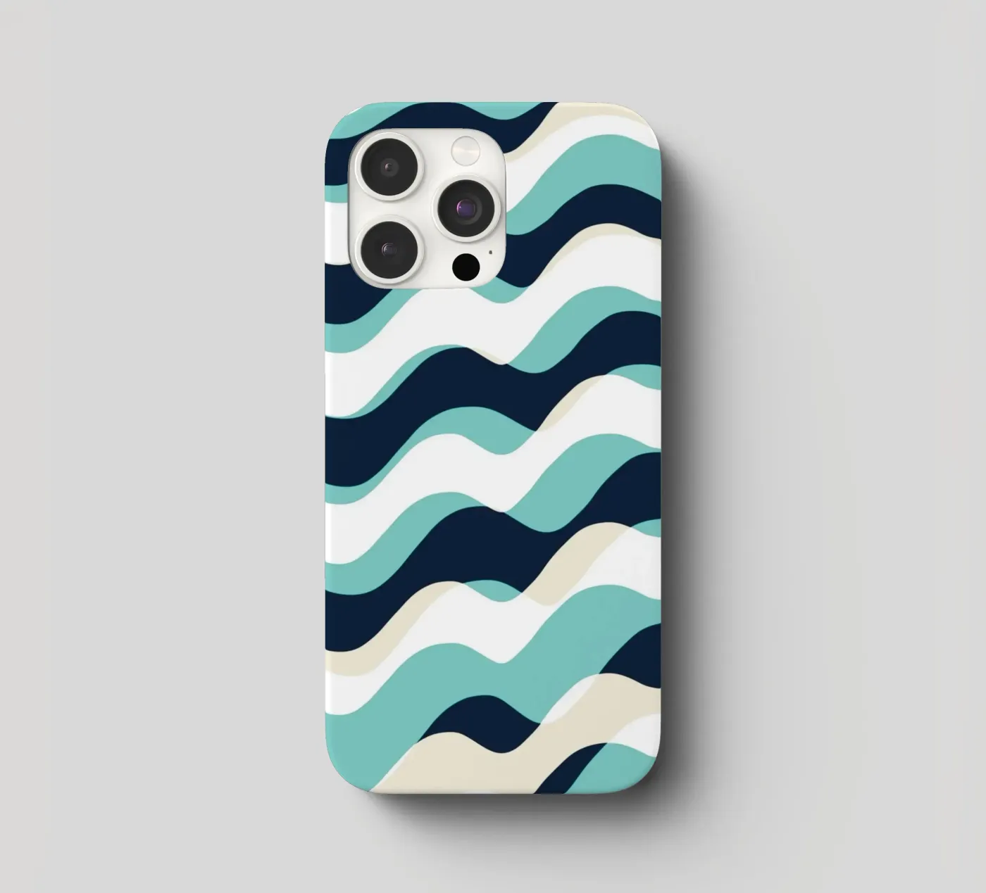 Waves pattern 10 iphone case by Little Dean
