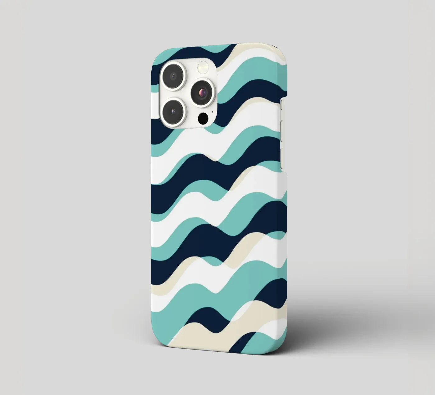 Waves pattern 10 iphone case by Little Dean