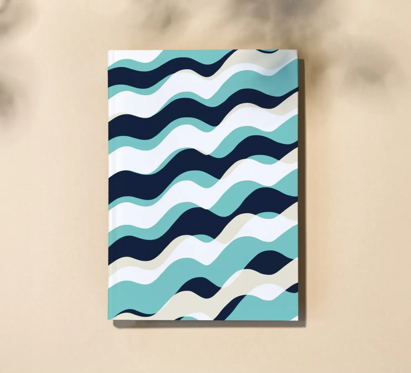 Waves pattern 10 notebook by Little Dean