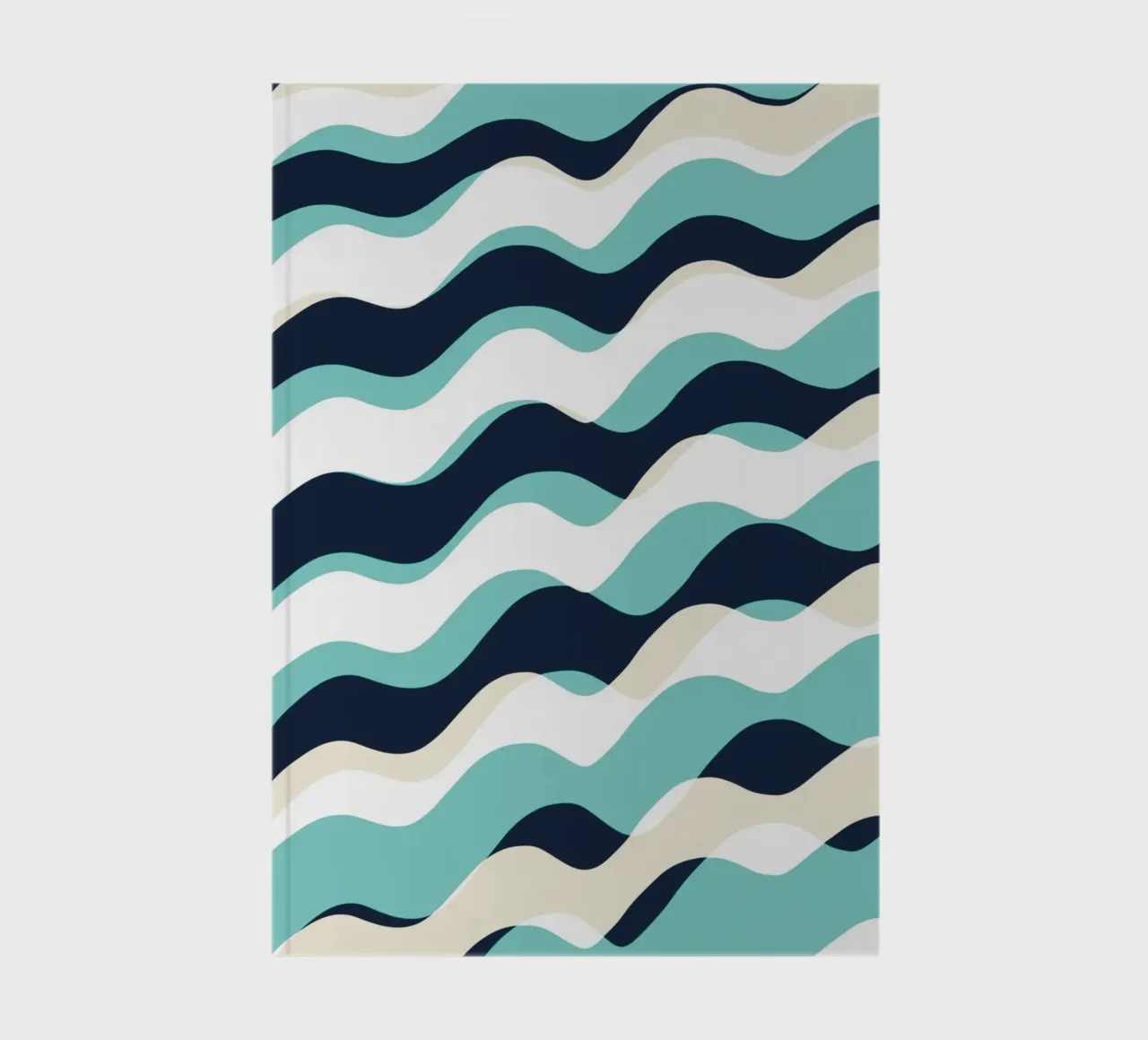 Waves pattern 10 notebook by Little Dean