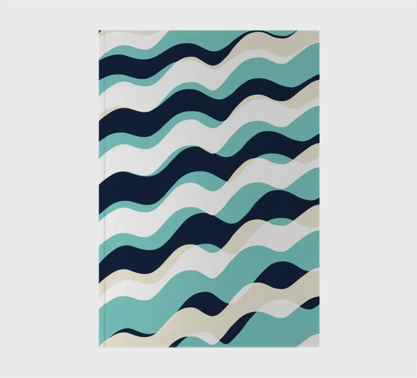 Waves pattern 10 notebook by Little Dean