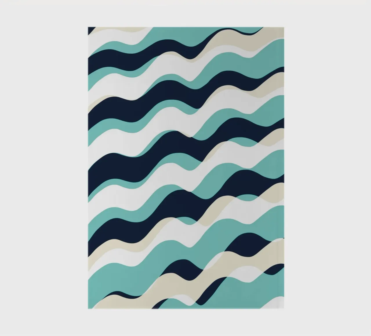 Waves pattern 10 notebook by Little Dean