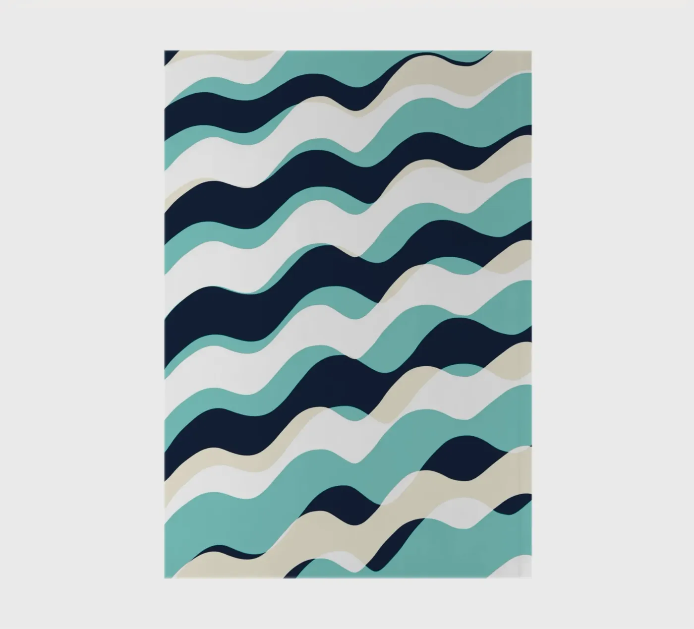 Waves pattern 10 notebook by Little Dean