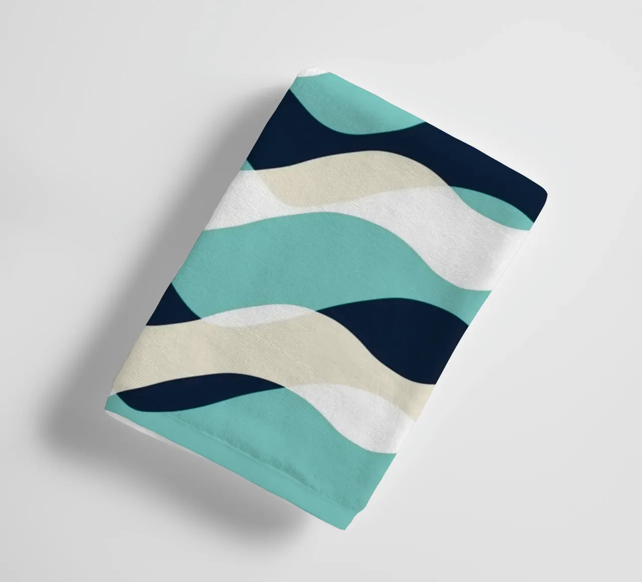 Waves pattern 10 towel by Little Dean