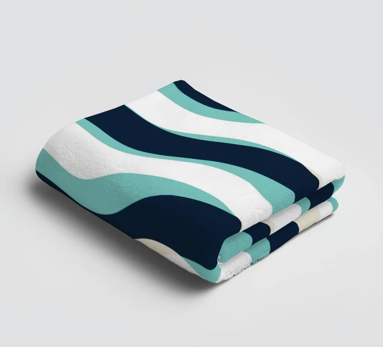 Waves pattern 10 towel by Little Dean