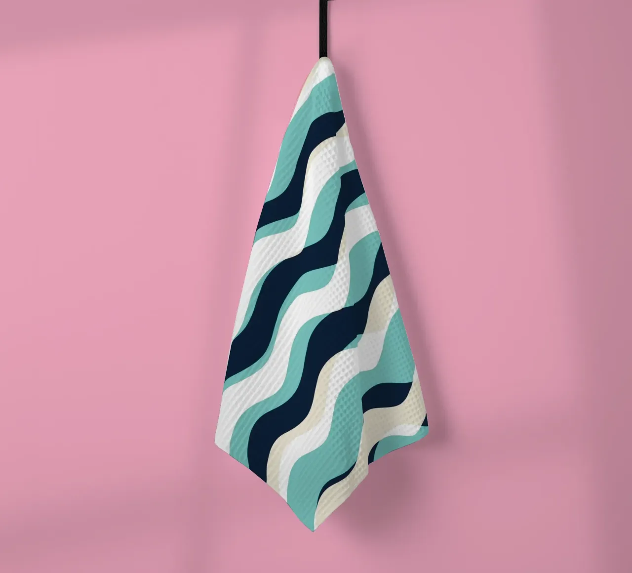 Wellenmuster 10 Geschirrtuch von Little Dean