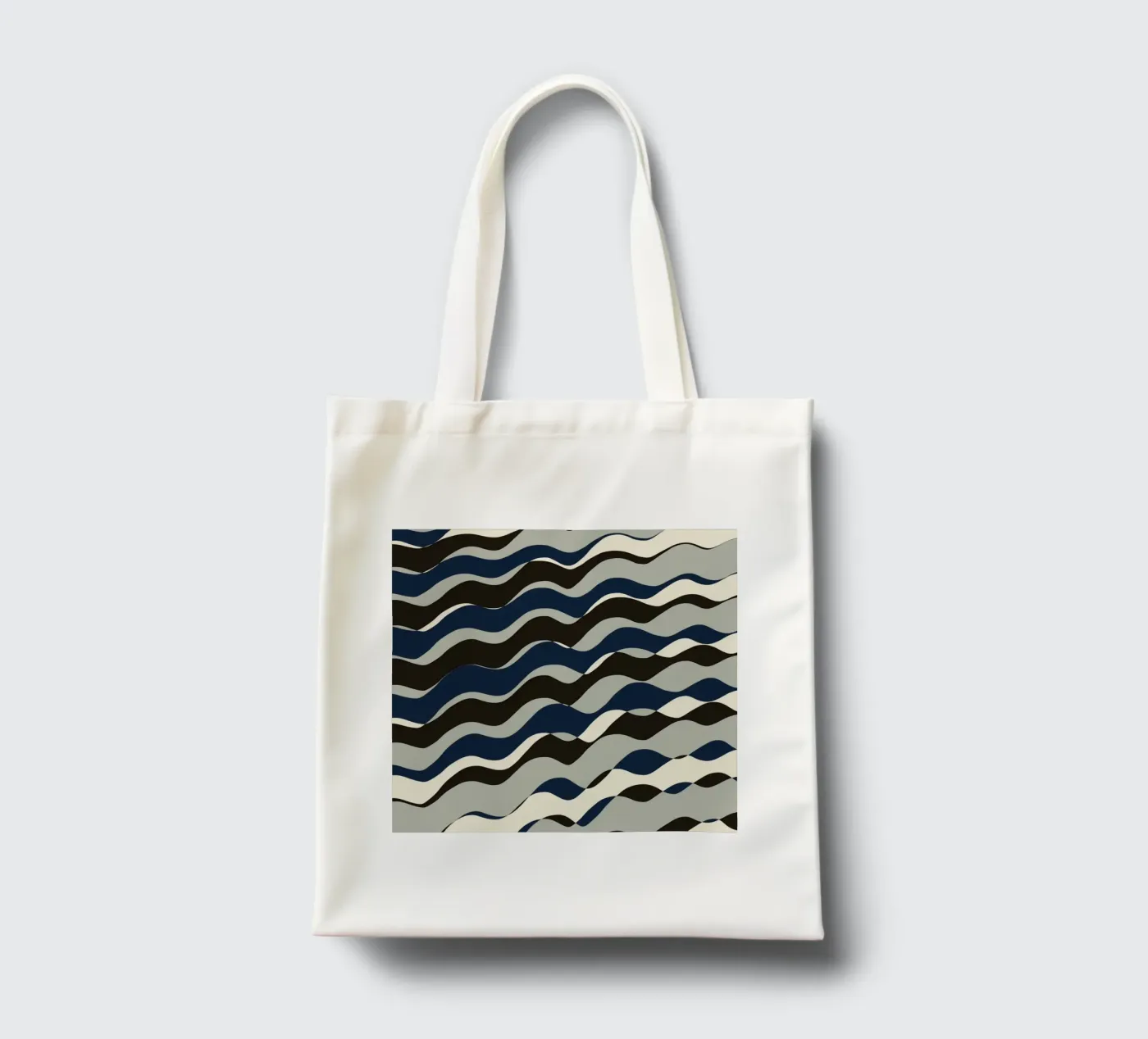 Waves pattern 11 tote bag by Little Dean