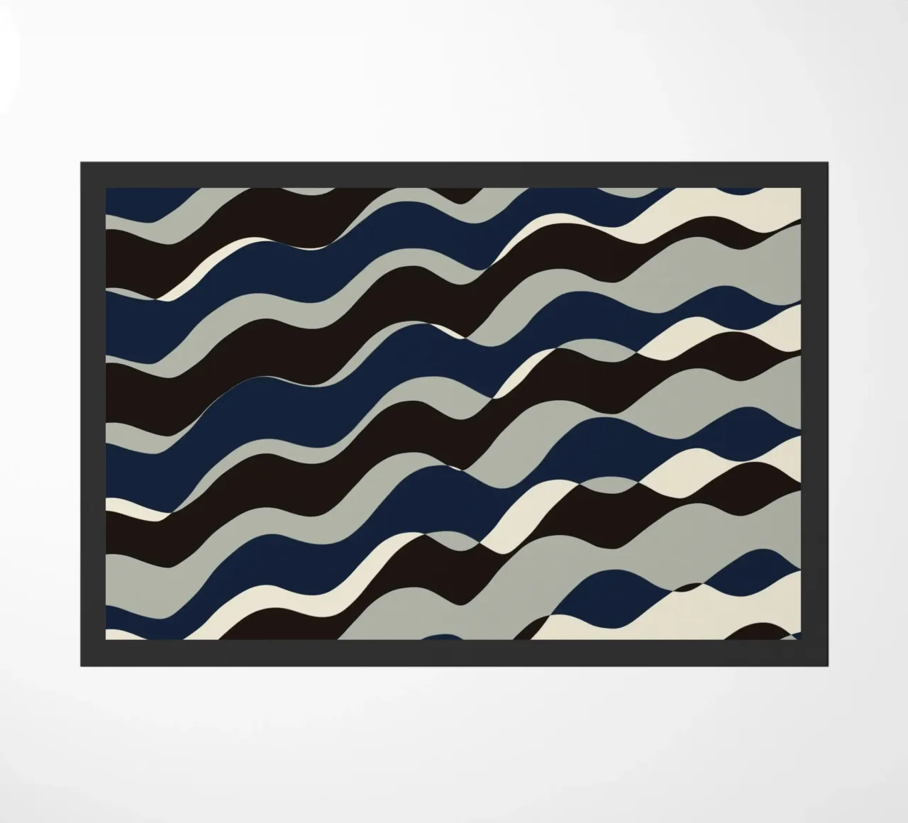 Waves pattern 11 doormat by Little Dean