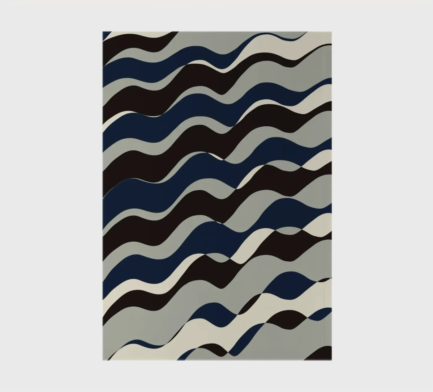 Waves pattern 11 notebook by Little Dean