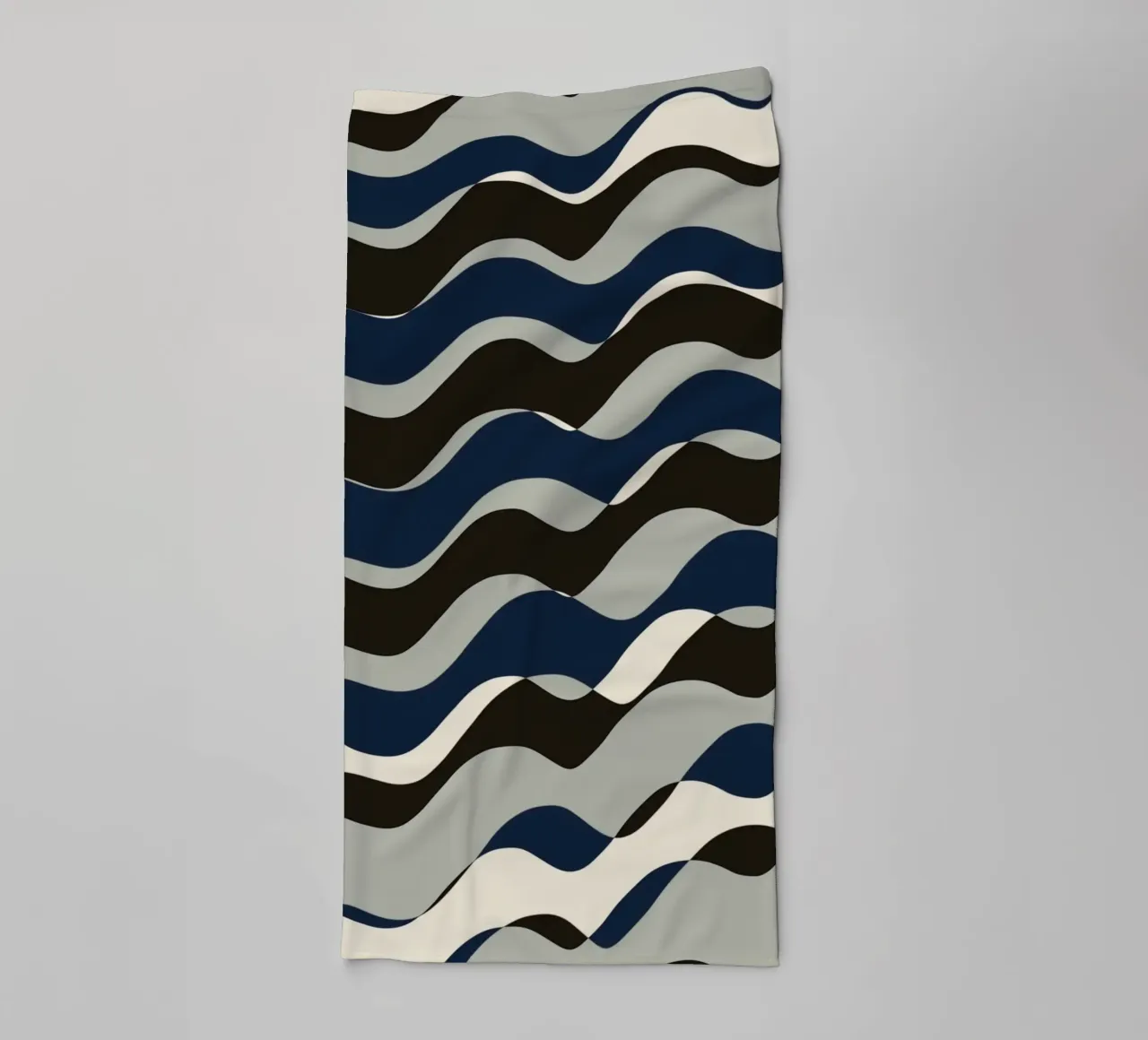 Waves pattern 11 towel by Little Dean