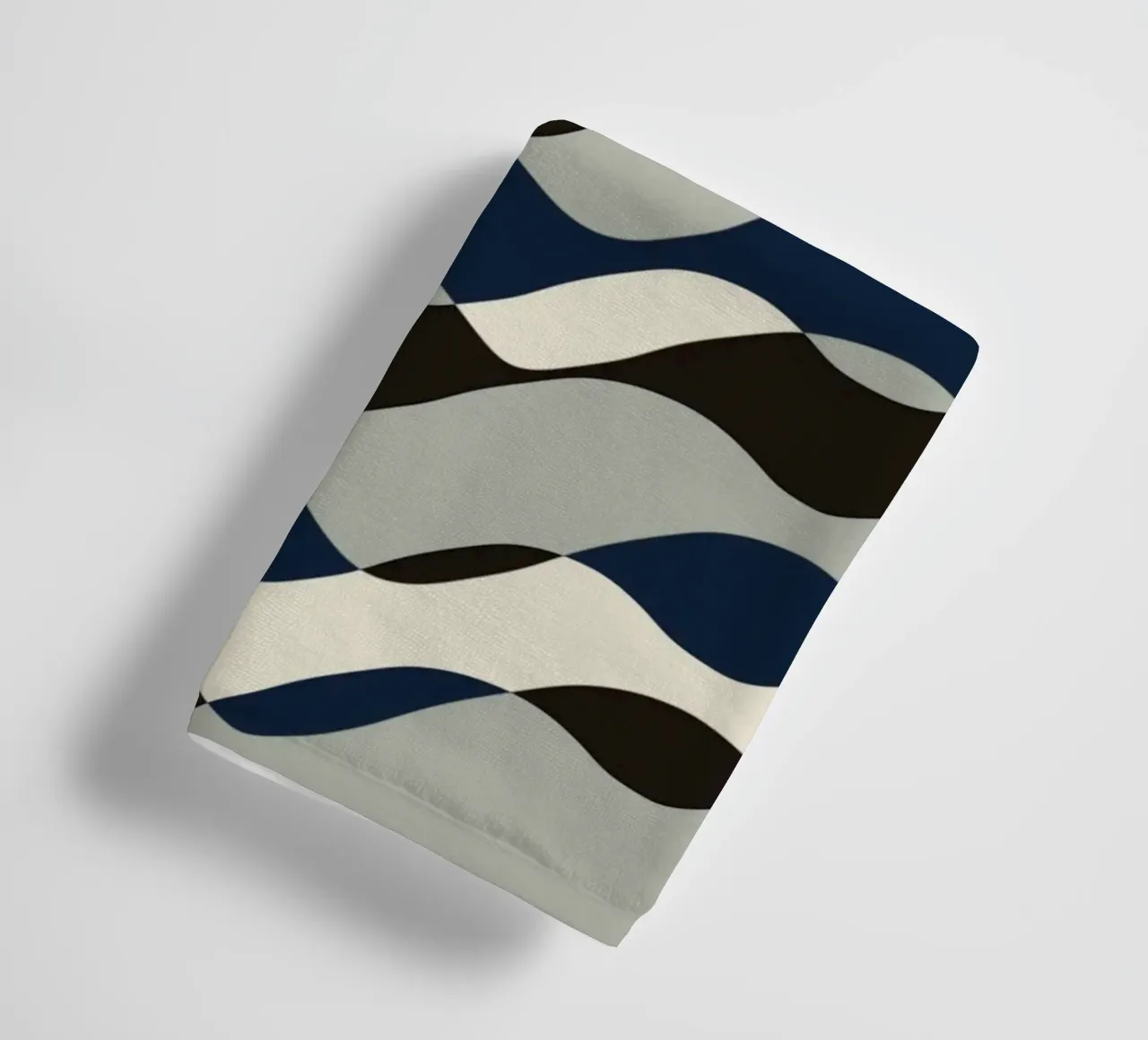 Waves pattern 11 towel by Little Dean