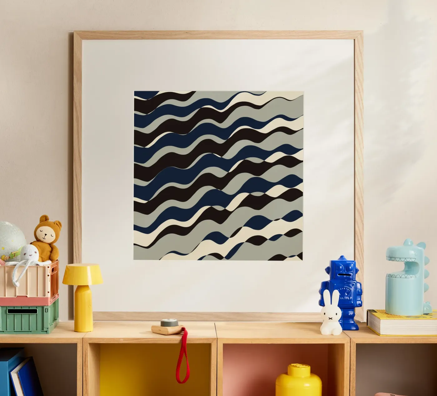 Waves pattern 11 poster de Little Dean