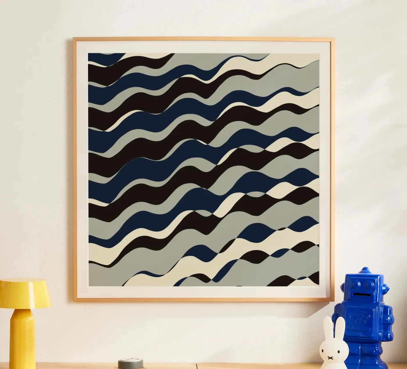 Waves pattern 11 poster de Little Dean