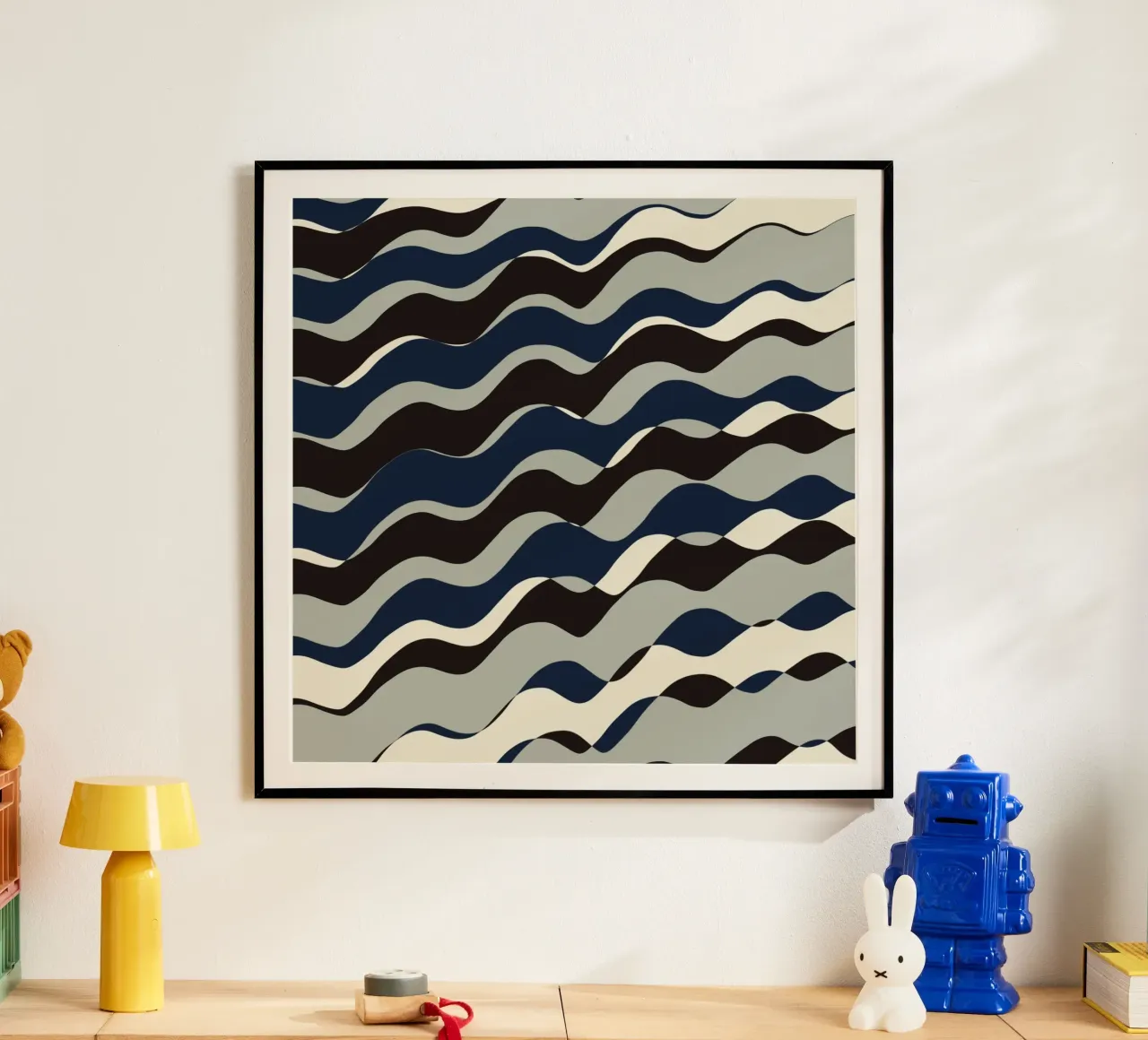 Waves pattern 11 poster by Little Dean