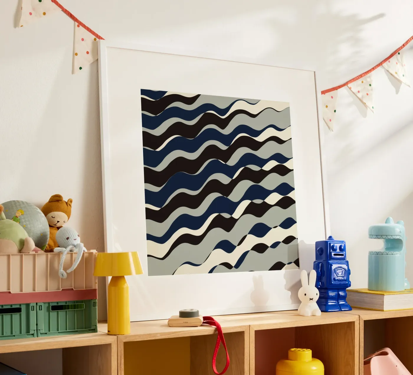 Waves pattern 11 poster de Little Dean