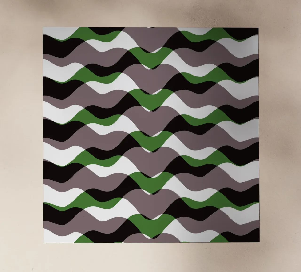 Waves pattern 12 backlit folie van Little Dean