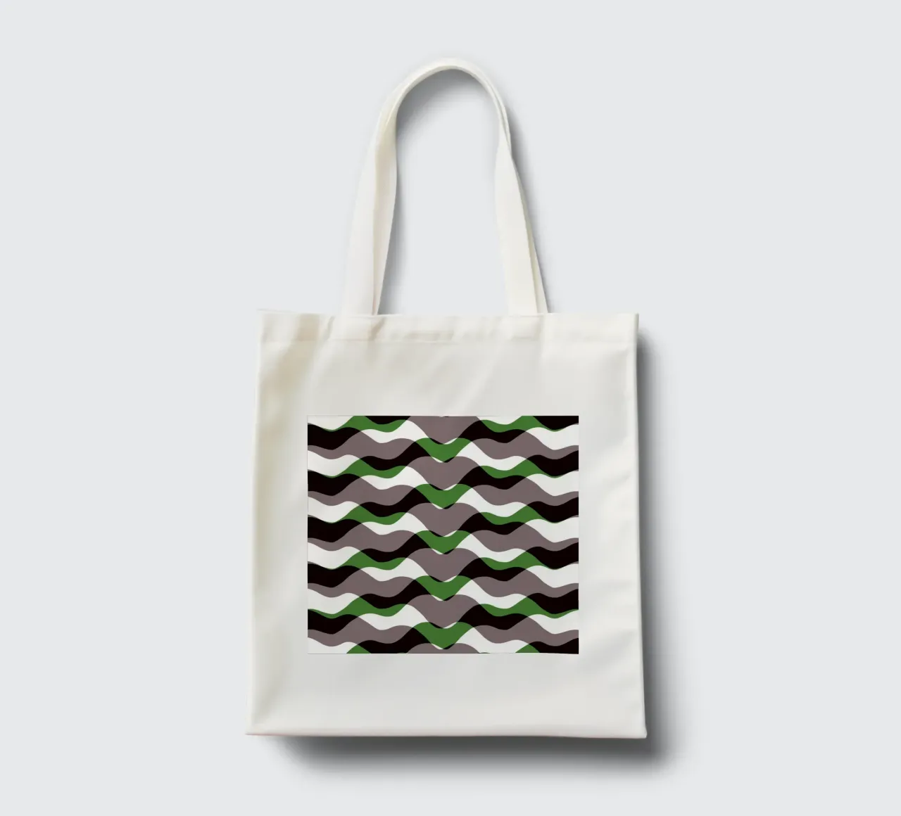 Waves pattern 12 tote bag by Little Dean