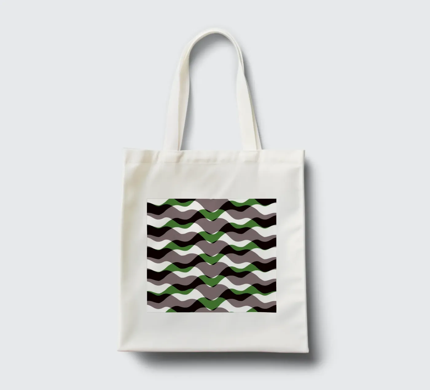 Waves pattern 12 jute draagtas van Little Dean