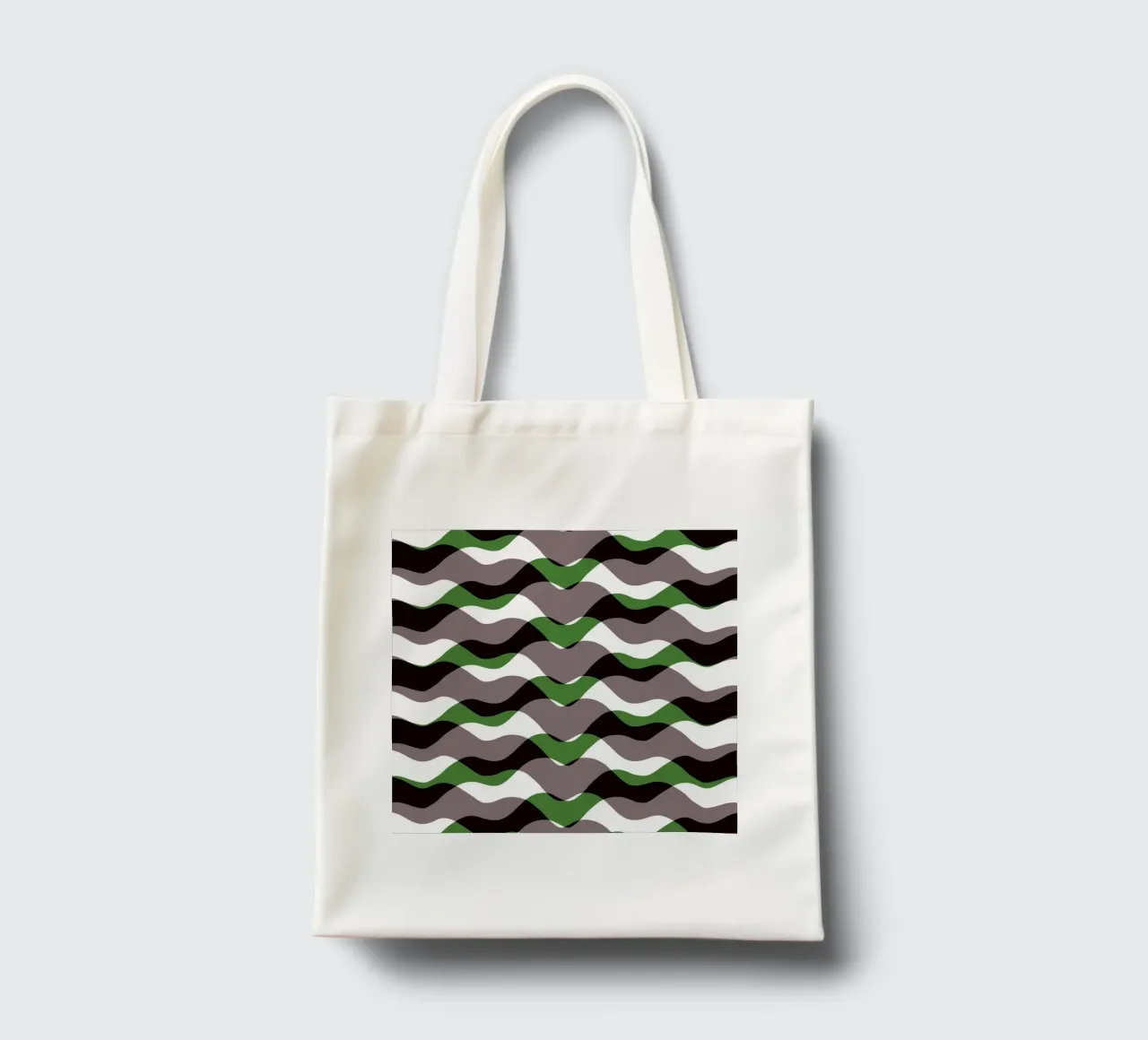 Waves pattern 12 tote bag by Little Dean