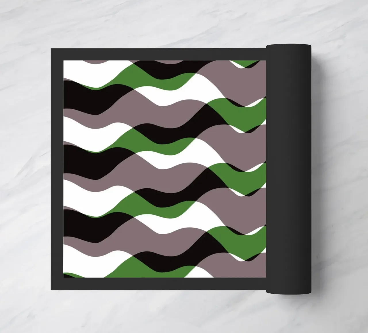 Waves pattern 12 doormat by Little Dean
