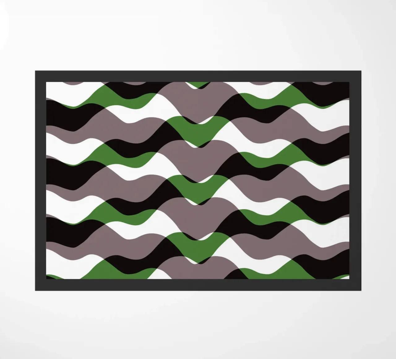 Waves pattern 12 doormat by Little Dean