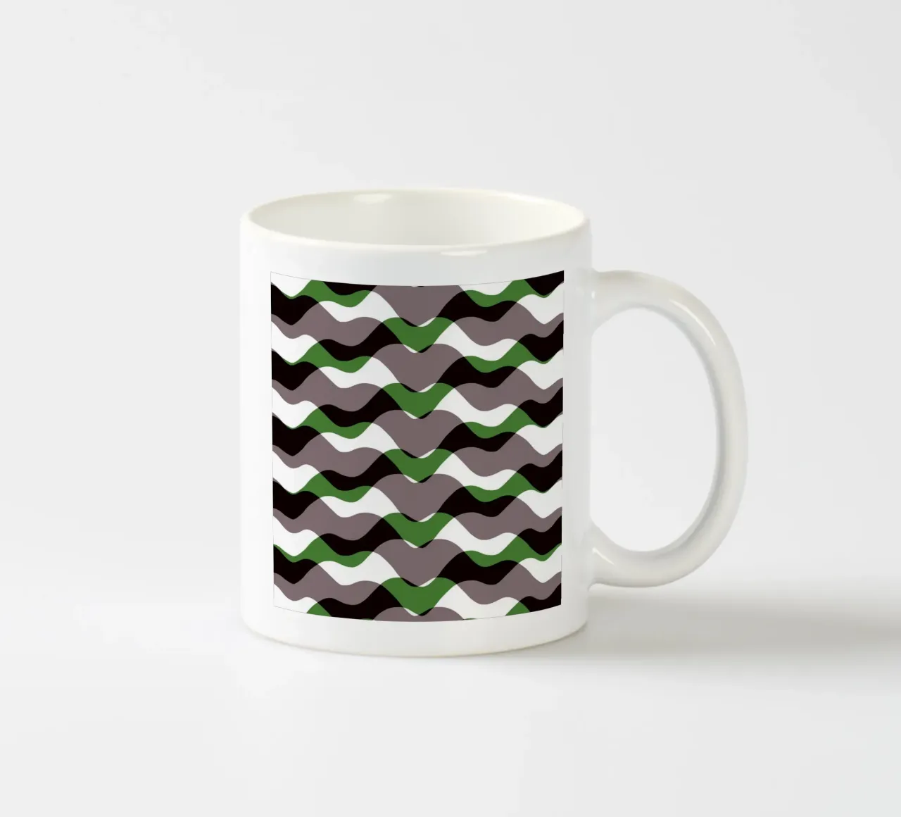 Schema delle onde 12 tazza in ceramica da Little Dean