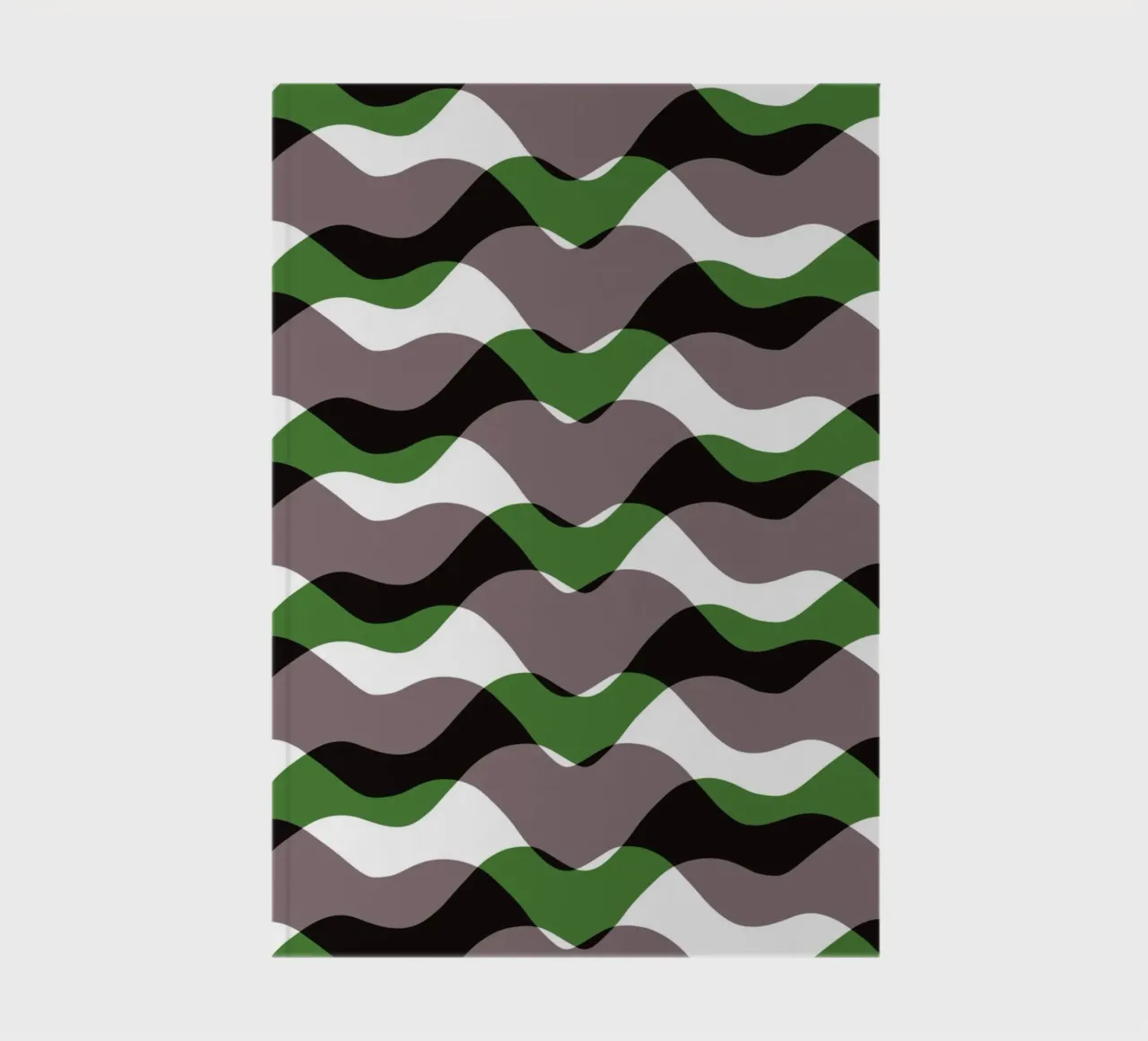Waves pattern 12 notebook by Little Dean