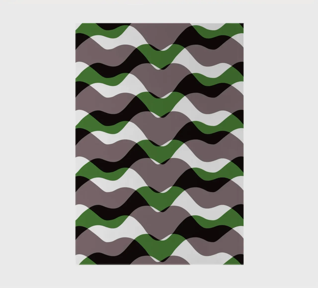 Waves pattern 12 notebook by Little Dean