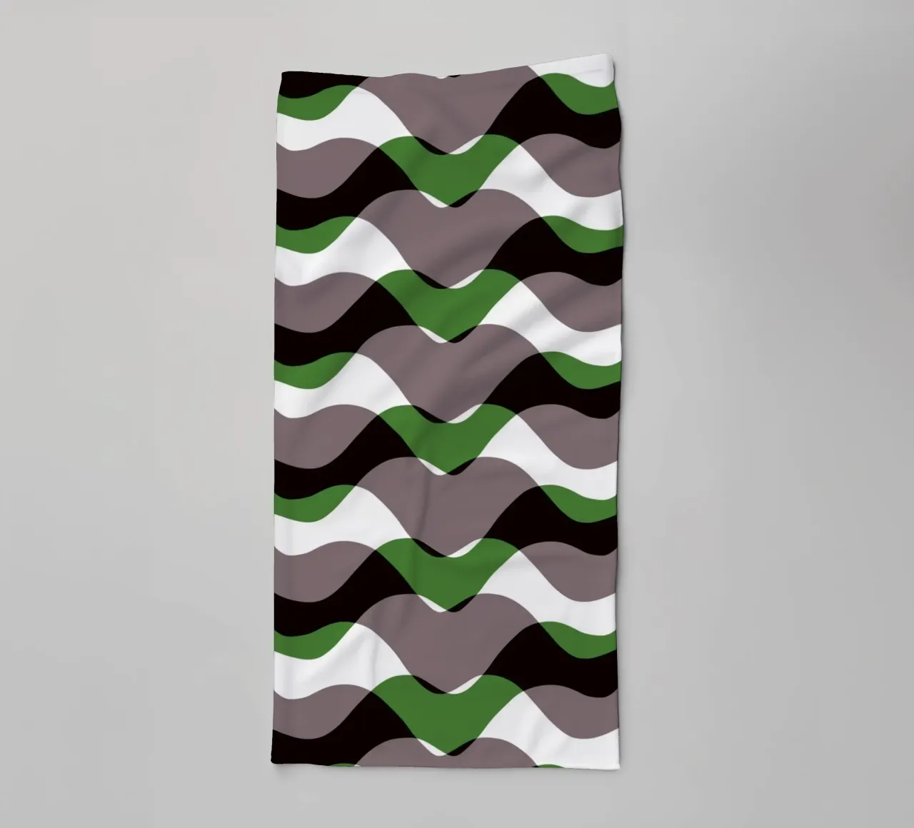 Waves pattern 12 towel by Little Dean