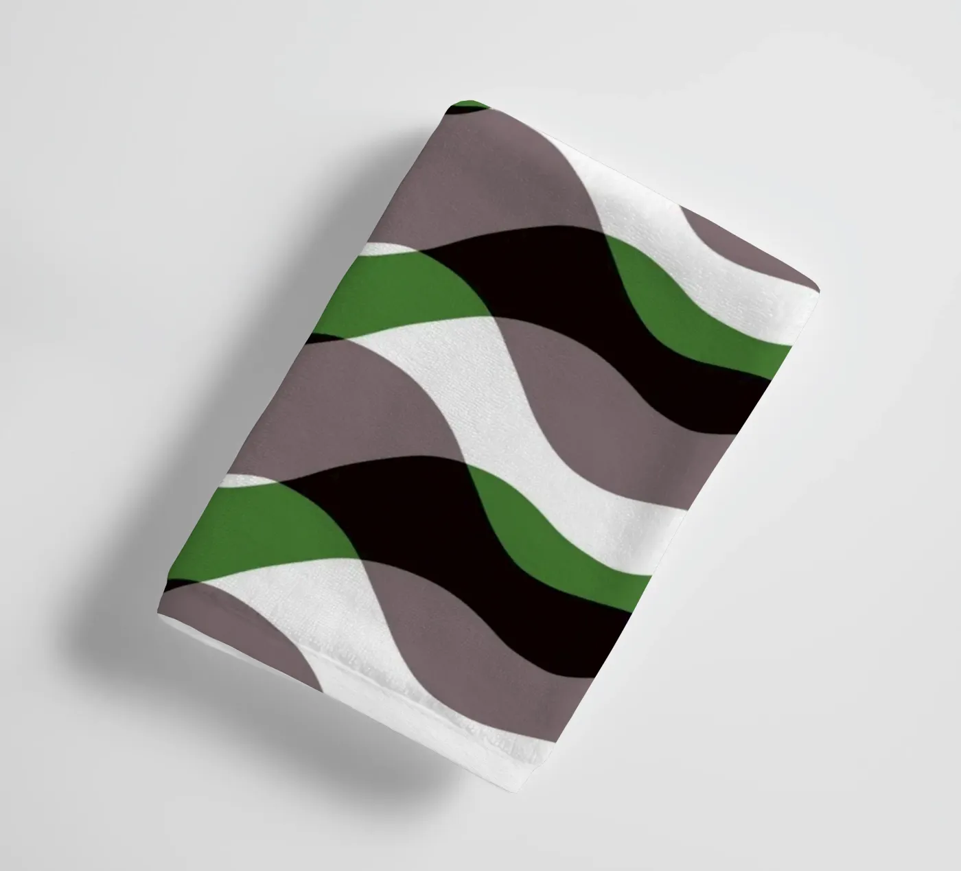 Waves pattern 12 towel by Little Dean