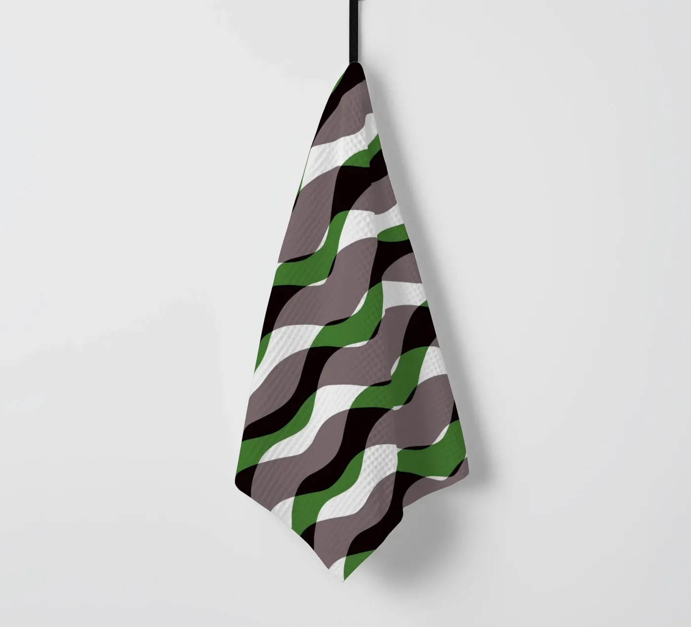 Waves pattern 12 theedoek van Little Dean