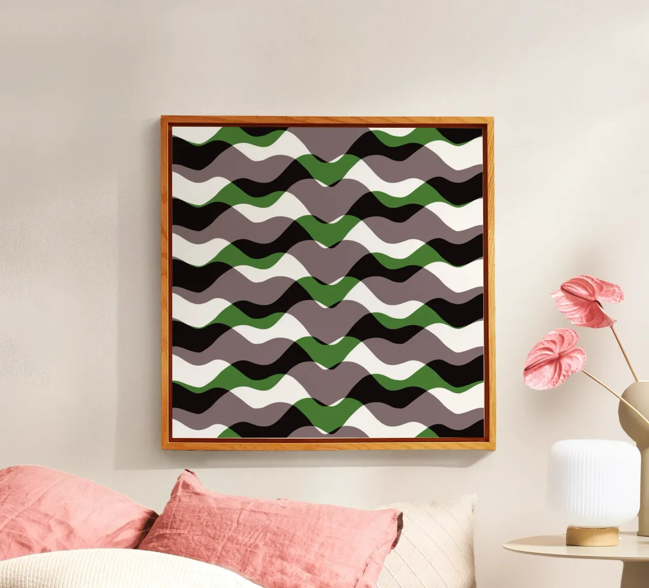 Golven patroon 12 acryl van Little Dean