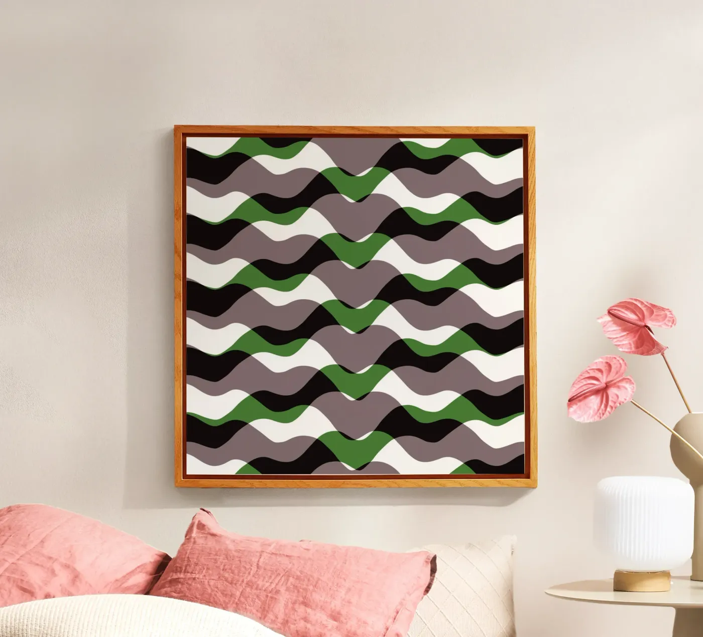 Wellenmuster 12 Acryl-Glas von Little Dean