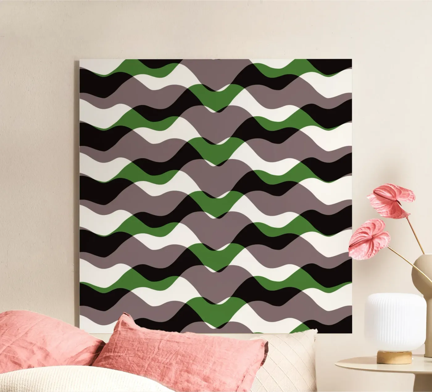 Wellenmuster 12 Acryl-Glas von Little Dean