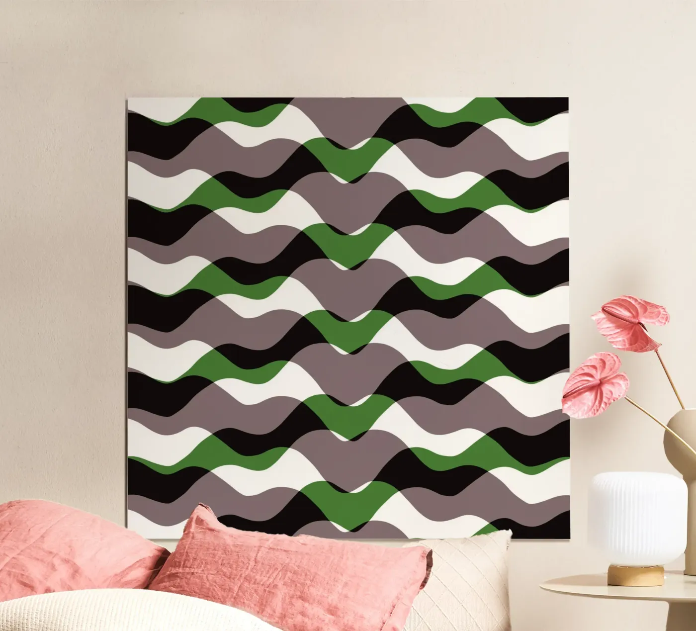 Waves pattern 12 poster van Little Dean