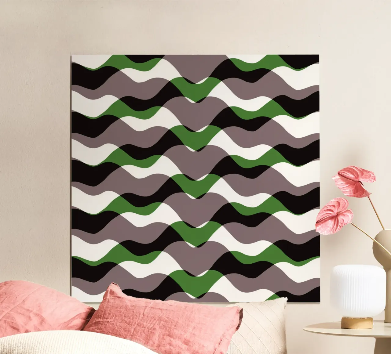 Waves pattern 12 poster by Little Dean
