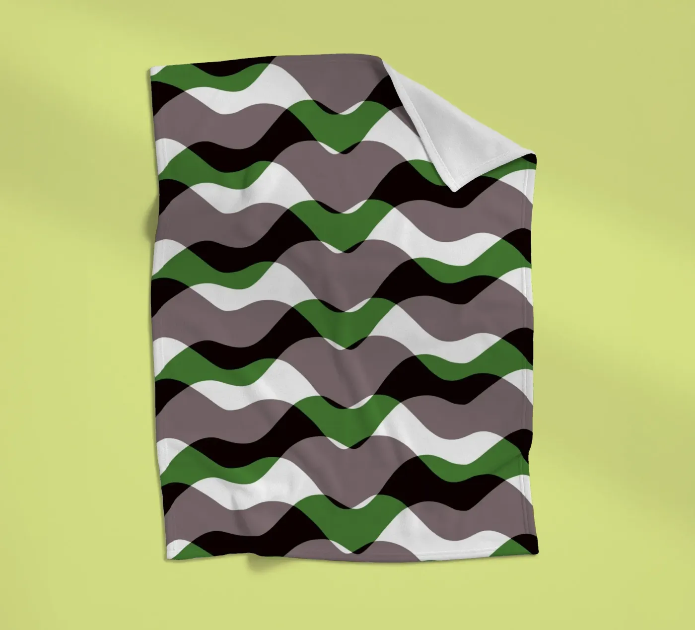 Motif des vagues 12 plaid polaire de Little Dean