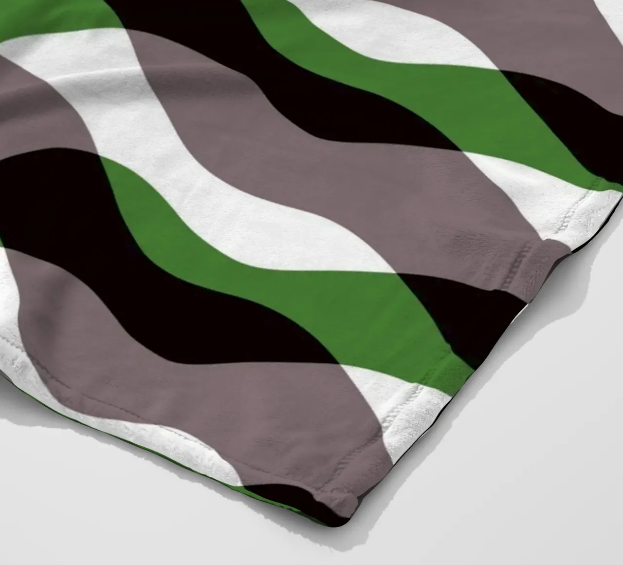 Waves pattern 12 fleece blanket by Little Dean