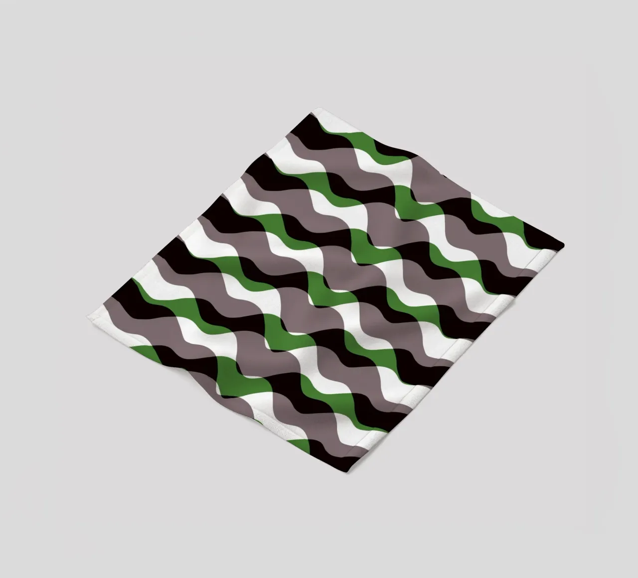 Waves pattern 12 fleece blanket by Little Dean