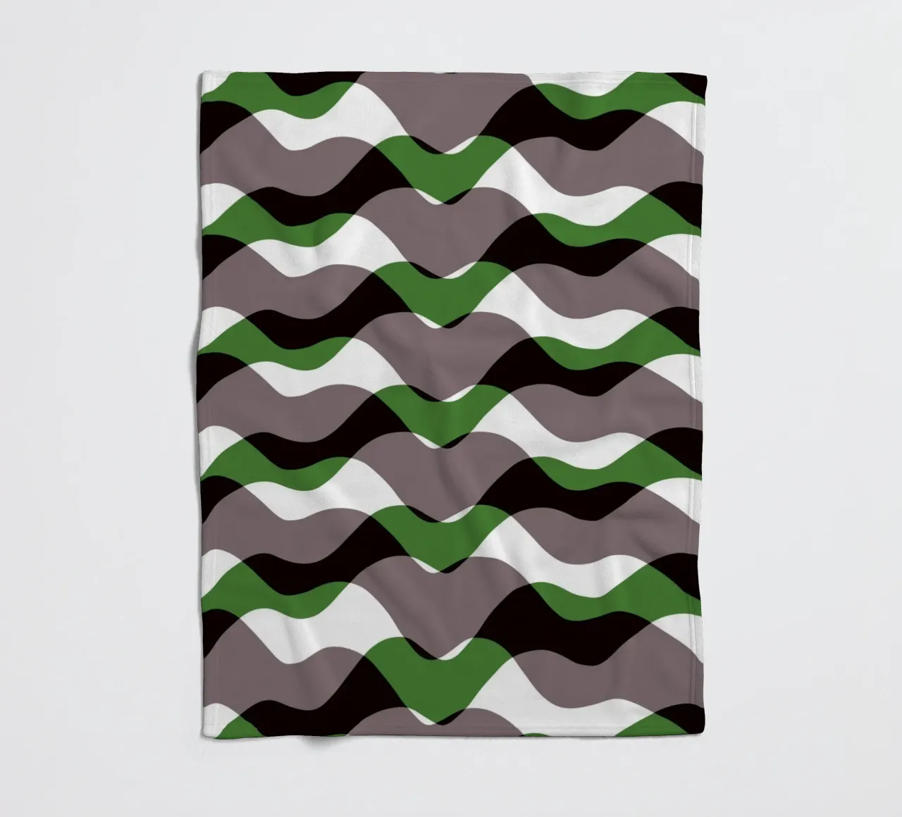 Waves pattern 12 fleece blanket by Little Dean