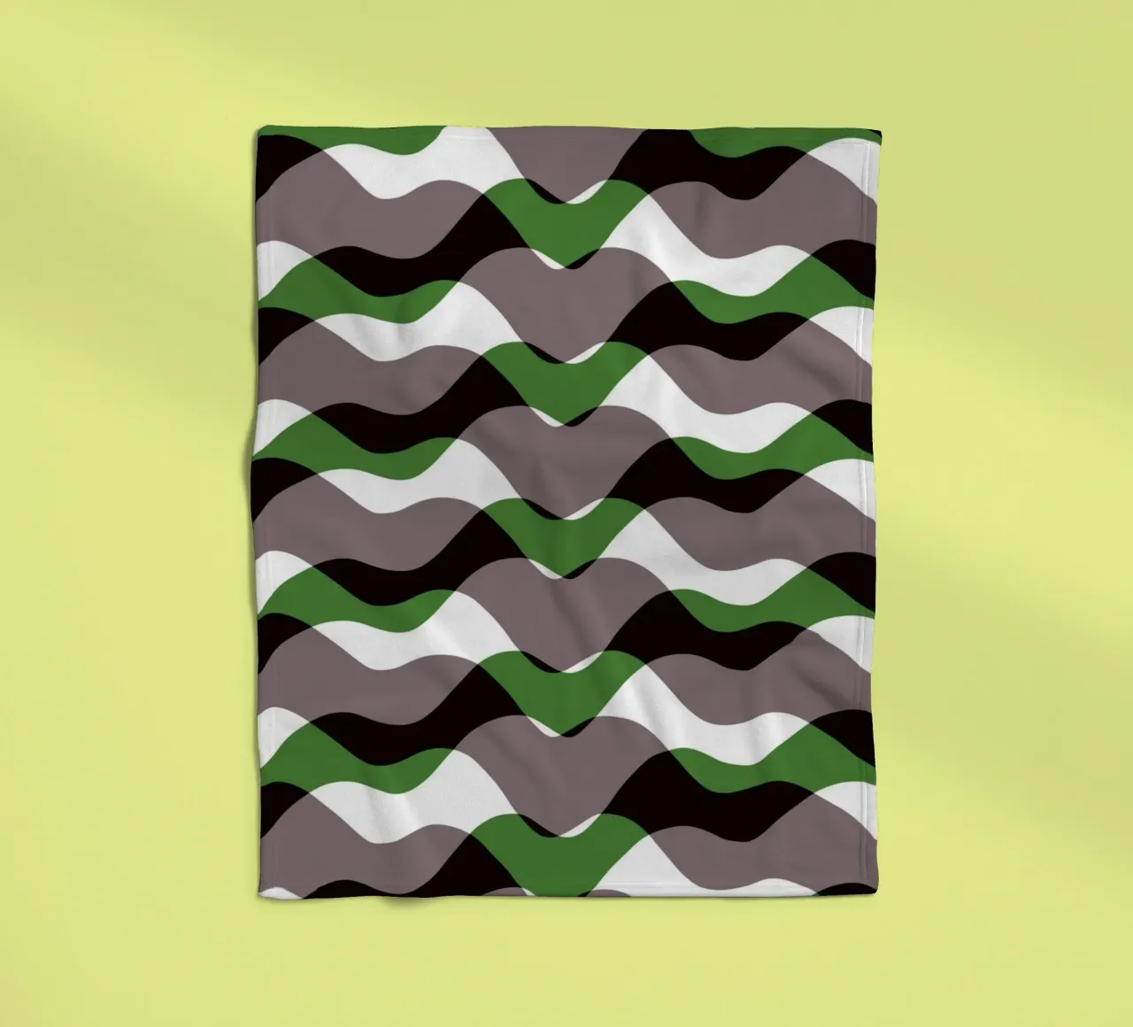 Waves pattern 12 fleece blanket by Little Dean