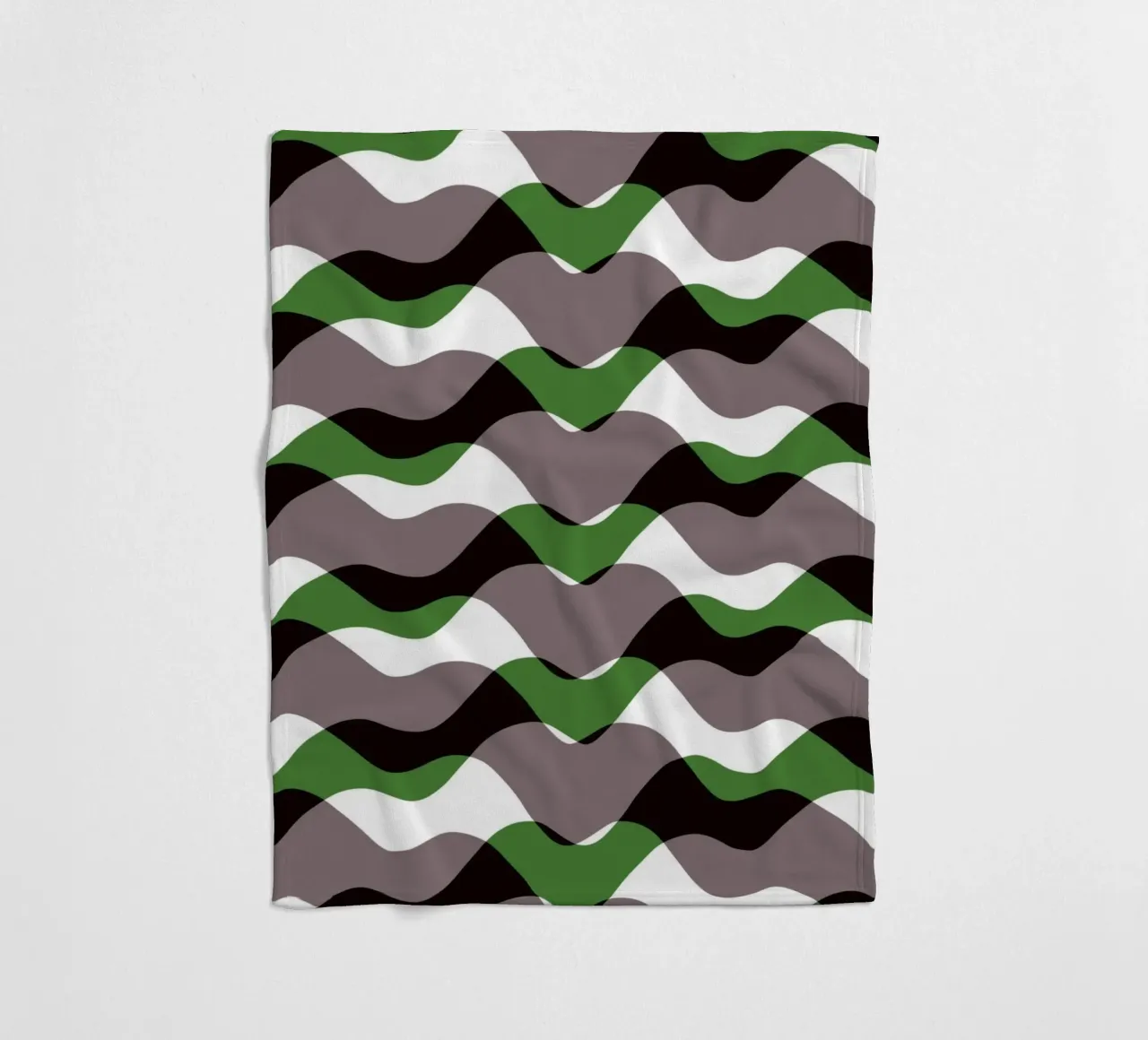 Waves pattern 12 fleece blanket by Little Dean