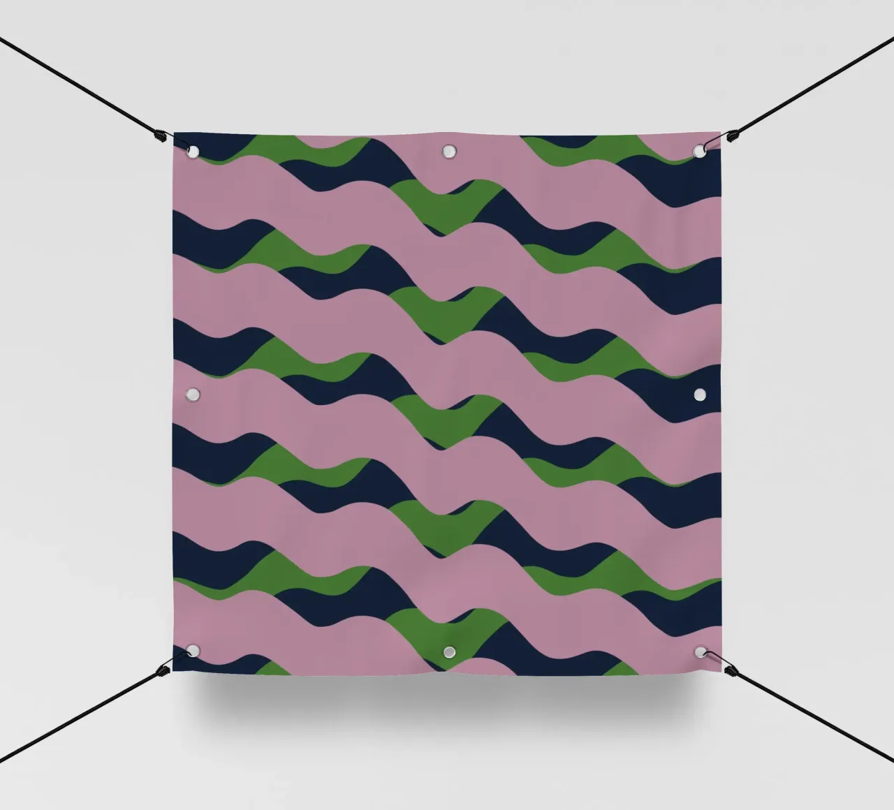 Schema delle onde 13 telo in pvc da Little Dean