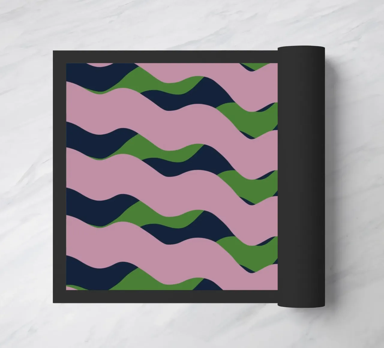 Waves pattern 13 doormat by Little Dean