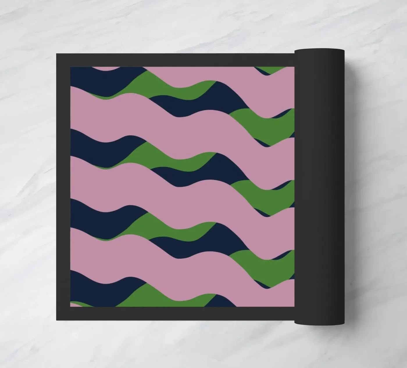 Waves pattern 13 deurmat van Little Dean