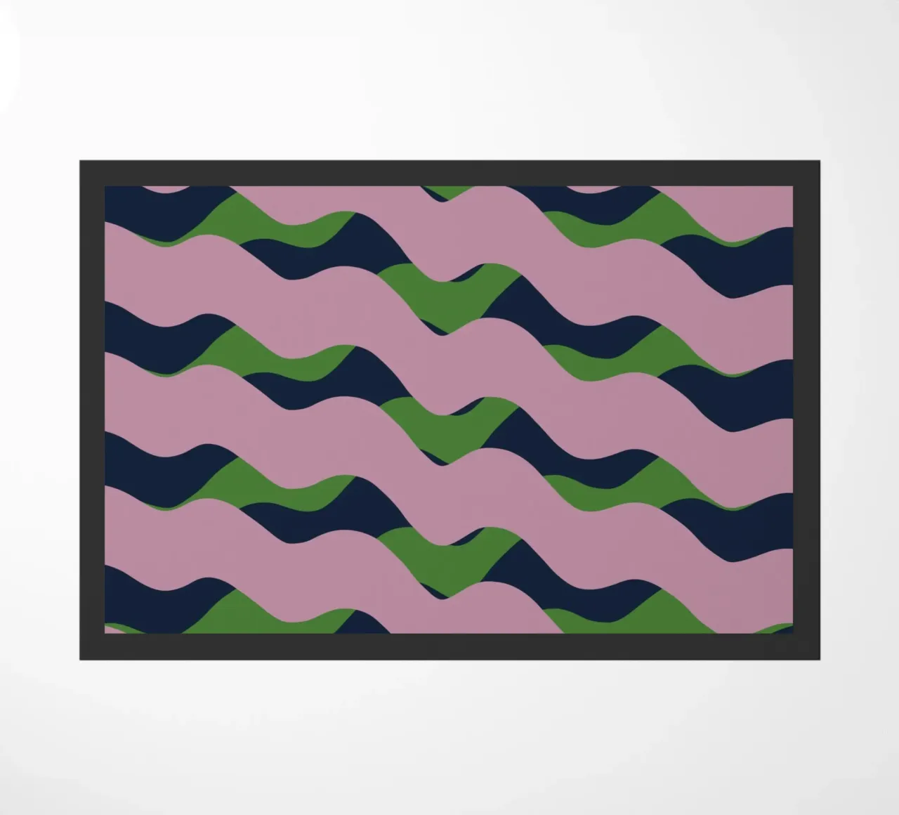 Waves pattern 13 doormat by Little Dean