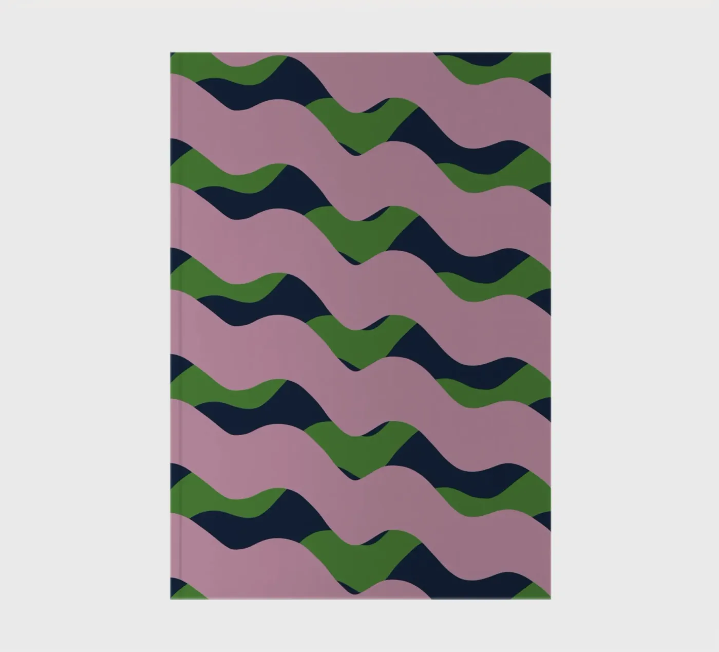 Waves pattern 13 notebook by Little Dean
