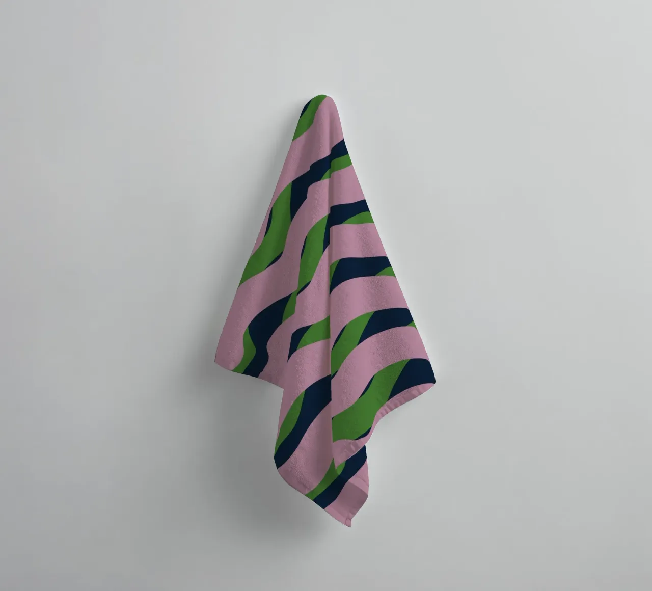 Waves pattern 13 towel by Little Dean